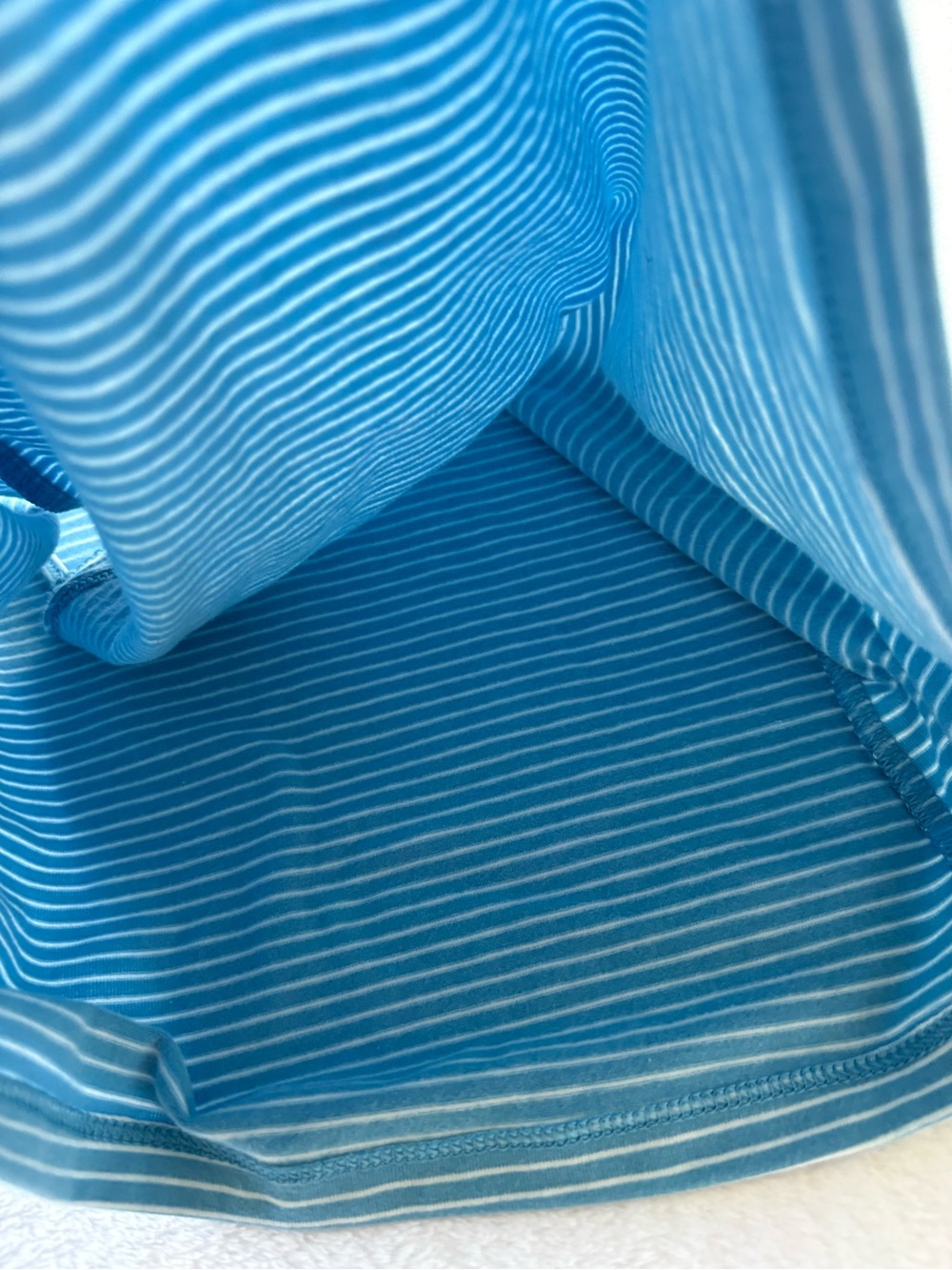 Target Blue Striped Ruched Camisole - Picture 9 of 10